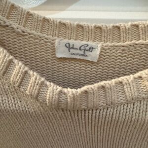 Brandy Melville Cream Crew Neck Sweater